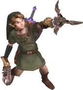 Link con la doble zarpa en Twilight Princess.