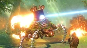 A Guardian Stalker attacking Link during the 2014 E3 Trailer