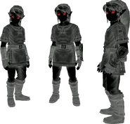 Dark Links symbolizing the Interlopers that appear in the vision Lanayru shows to Link