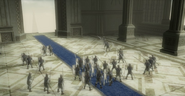 Twilight Princess HD Zant's Invasion Hyrulean Soldiers prepared to defend Hyrule Castle (Cutscene)