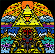 Ganon Window.png (37 KB) Stained-glass window depicting Ganon from The Wind Waker