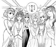 Les jeunes filles réunies dans le manga Four Swords Adventures.