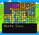 Monte Cuco en el Mapa de Holodrum.