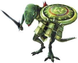 Hyrule Warriors Dragons Lizalfos (Render)