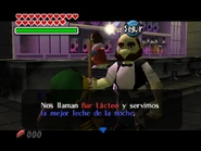 Link junto con el Sr. Barten en Majora's Mask.