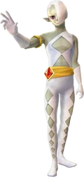 Render of Ghirahim wearing his sash from Skyward Sword