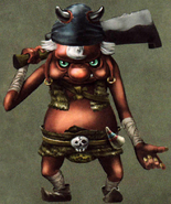 Concept Artwork of a Red Bokoblin Leader from Skyward Sword