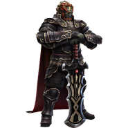 Render of Ganondorf (Era of Twilight Armor) holding one of his Swords of Despair from Hyrule Warriors