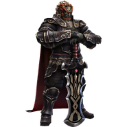 Promotional Render of Ganondorf (Era of Twilight Armor) holding one of his Swords of Despair from Hyrule Warriors