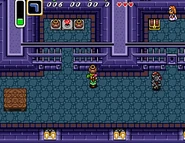 Le chevalier Fléau qui surveille la princesse Zelda.