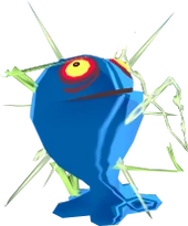 Render of a Blue ChuChu from The Wind Waker