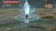 Zelda performing Nayru's Love as part of her Focus Spirit Attack
