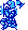 Fokka bleu qui saute