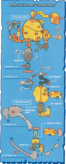 Dragon Roost Cavern Map