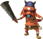 A Bokoblin Leader carrying a Monster Horn