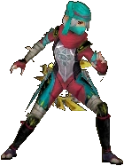 Costume pour Sheik : il prend les couleurs d'Impa dans les oracles