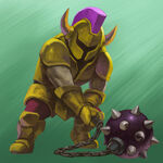 Um Soldado com Mangual em A Link Between Worlds