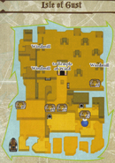 A map of the Isle of Gust