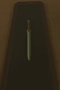 Traveler's Sword mounted on the wall of Link's House