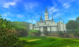 Le château d'Hyrule dans la version 3D