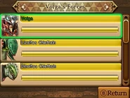 Lizalfos Chieftain and Volga's Forces on Battlefield Info screen in Hyrule Warriors Legends