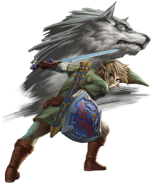 Twilight Princess HD Artwork Link & Wolf Link (Official Artwork)