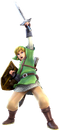 Link avec son apparence de Skyward Sword (DLC)