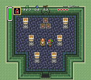 Sahasrahla en su escondite en A Link to the Past