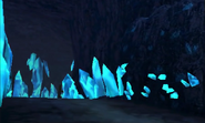 Une grotte de Glace dans Hyrule Warriors Legends