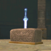 Goddess Sword in Pedestal