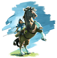 Link and Epona (Breath of the Wild)