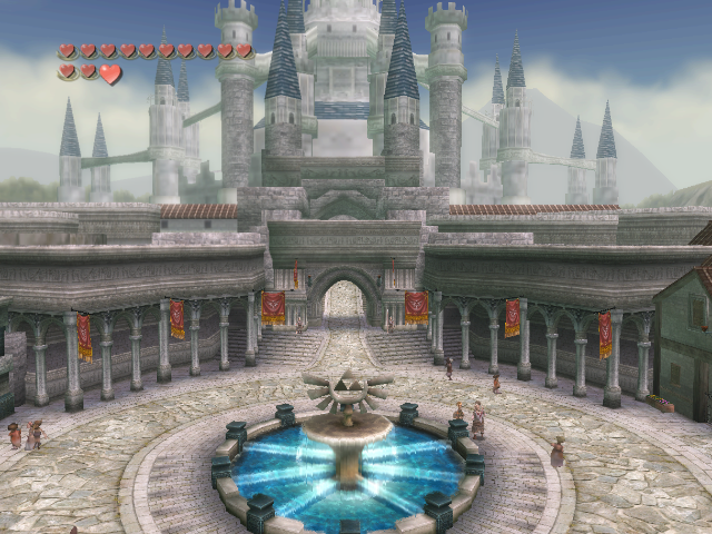 Twilight Princess Castle Town Map Observation Deck | Zeldapedia | Fandom