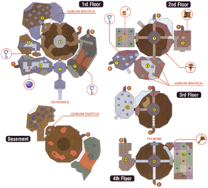 A map of Snowhead Temple