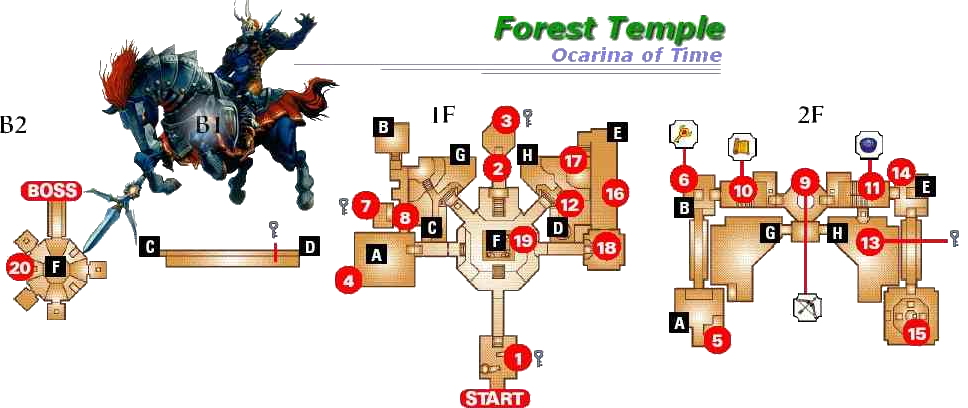 Forest Temple (Ocarina of Time) - Zelda Dungeon Wiki, a The Legend