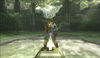 Link qui retire Excalibur de son socle dans Twilight Princess