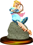 Le trophée de Marine dans Super Smash Bros. Melee.