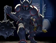 Illustration menaçante d'un chevalier.