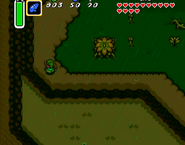 Arrivée de Link dans le marais des Démons dans A Link to the Past.