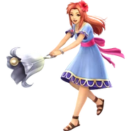Marin wielding the Sea Lily Bell in Hyrule Warriors Legends