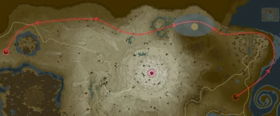 Parcours au dessus d'Hyrule d'Ordrac.