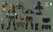 Concept Artwork of the Zora Armor from the Hyrule Historia