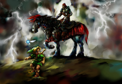 Young Link and Ganondorf