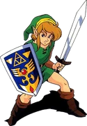Artwork of Link from Link's Awakening