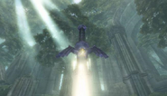 Master Sword in the Sacred Grove
