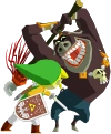 Link and a Moblin from The Wind Waker