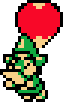 Tingle balon OoA.png (317 octet) Tingle et son ballon en train de lire une carte, dans Oracle of Ages.
