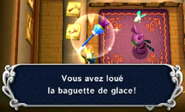 Link qui loue la baguette de Glace.