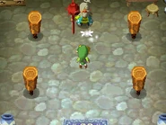 Siwan entrenando a Link.