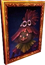 Portrait of Skull Kid wearing his hat from Majora's Mask 3D