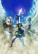 Illustrazione con Link, Ghiraim e Faih